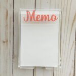 Clear Acrylic Notepad Holder 6-Pack (4x6 w/o Paper)