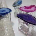 Square Clear Acrylic Napkin Ring (Set of 4)