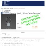 Round Acrylic Bottle Stopper Blank (6-Pack)