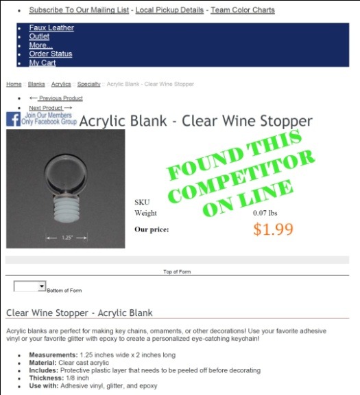 Round Acrylic Bottle Stopper Blank (6-Pack) - Image 10