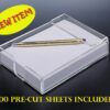 Clear Acrylic Notepad Holder (4x6 WITH PAPER)