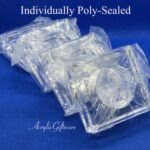 Square Clear Acrylic Napkin Ring (Set of 4)
