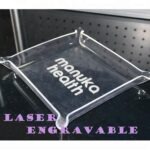Acrylic Serving Tray 9x7 Pinch Corner Nested (Set of 24)