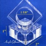 Square Acrylic Block Napkin Ring (Set of 24)