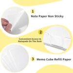 Clear Acrylic Notepad Holder 6-Pack (4x6 w/o Paper)