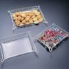 Acrylic Serving Tray 5x7 Pinch Corner Nested (Set of 12)