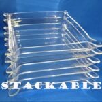 Acrylic Serving Tray 9x7 Pinch Corner Nested (Set of 24)