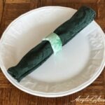 ACRYLIC RESIN CERAMIC NAPKIN RINGS (SET OF 12 - VERDE GREEN)