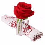 Acrylic Napkin Ring / Bud Vase Combo (Set of 4)