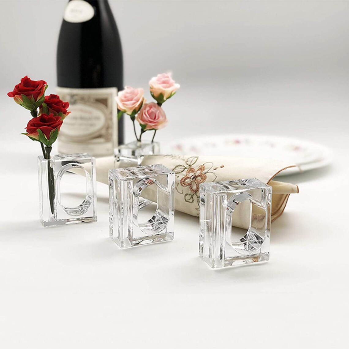 Acrylic Napkin Ring / Bud Vase Combo (Set of 24) - Image 11