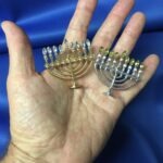 CHANUKAH MENORAH NAPKIN RING (SET OF 12 SILVER)