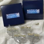 CHANUKAH MENORAH NAPKIN RING (SET OF 12 SILVER)