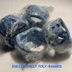 ACRYLIC RESIN CERAMIC NAPKIN RINGS (SET OF 4 - AZUL BLUE)