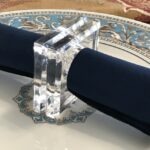 Square Clear Acrylic Napkin Ring (Set of 48)
